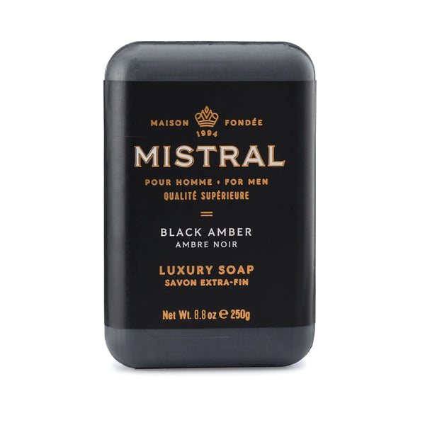 Mistral Men's Black Amber Bar Soap
