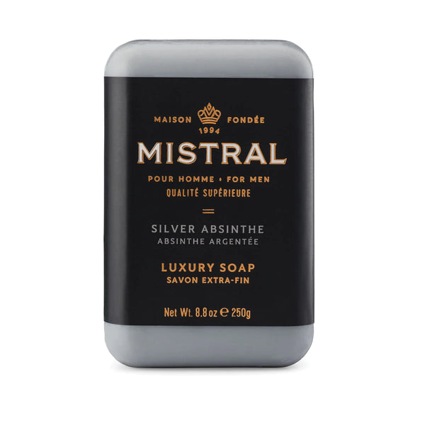 Mistral Men's Silver Absinthe Bar Soap